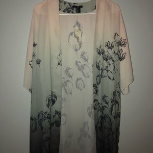 Flower ombré kimono